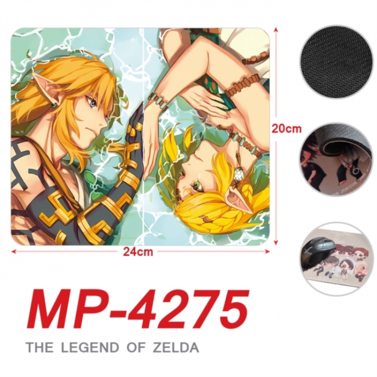 The Legend of Zelda Anime Full Color Printing Mouse Pad Unlocked 20X24cm price for 5 pcs