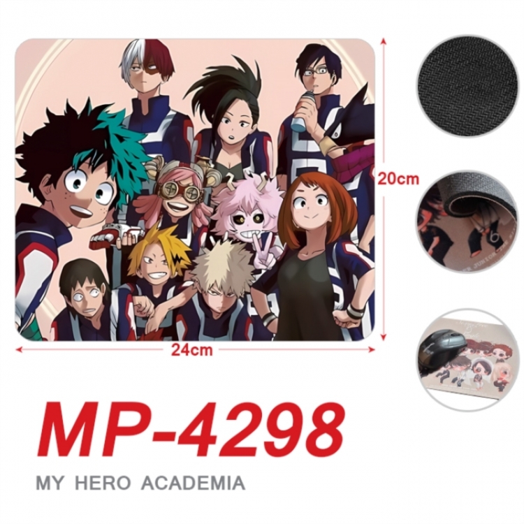 My Hero Academia Anime Full Color Printing Mouse Pad Unlocked 20X24cm price for 5 pcs