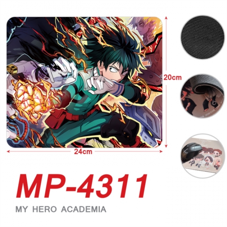 My Hero Academia Anime Full Color Printing Mouse Pad Unlocked 20X24cm price for 5 pcs