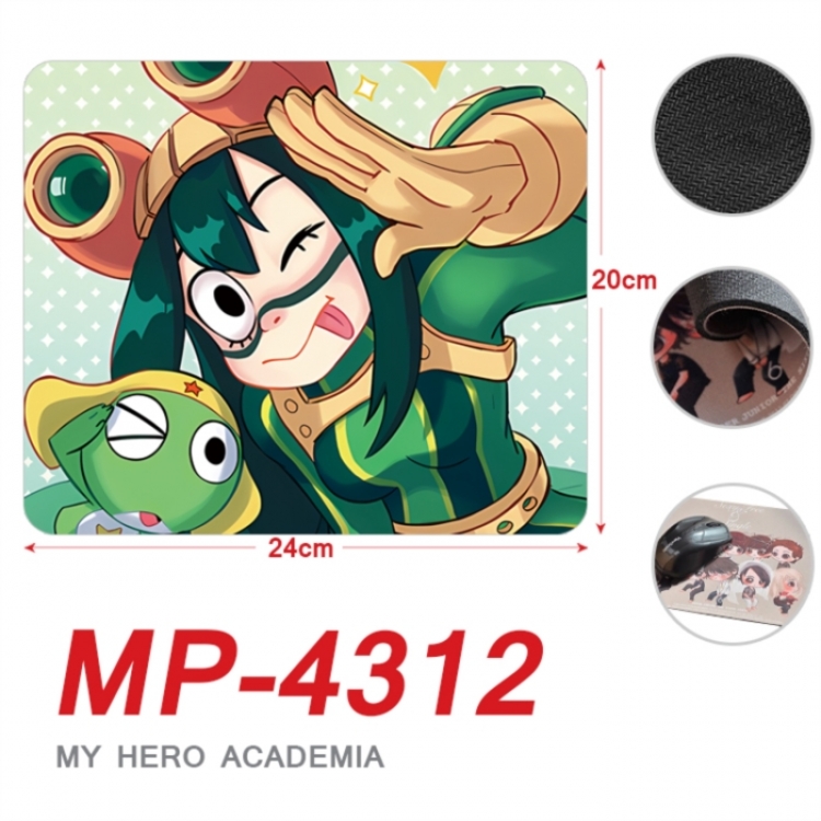 My Hero Academia Anime Full Color Printing Mouse Pad Unlocked 20X24cm price for 5 pcs