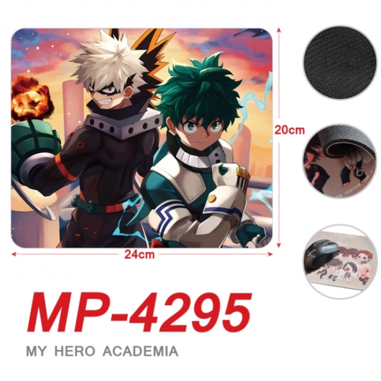 My Hero Academia Anime Full Color Printing Mouse Pad Unlocked 20X24cm price for 5 pcs