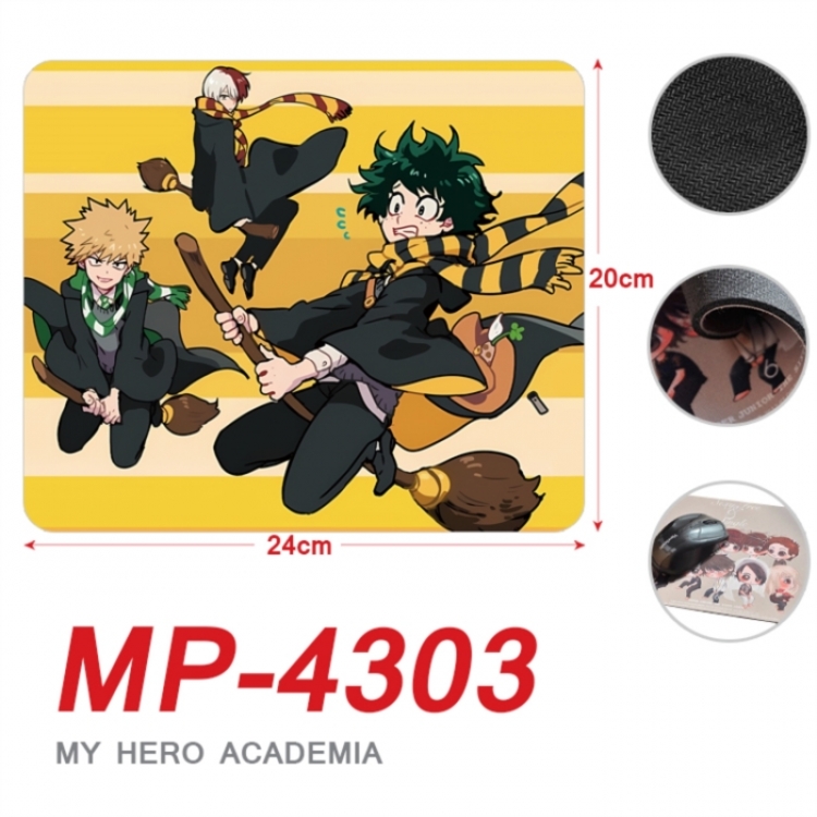 My Hero Academia Anime Full Color Printing Mouse Pad Unlocked 20X24cm price for 5 pcs