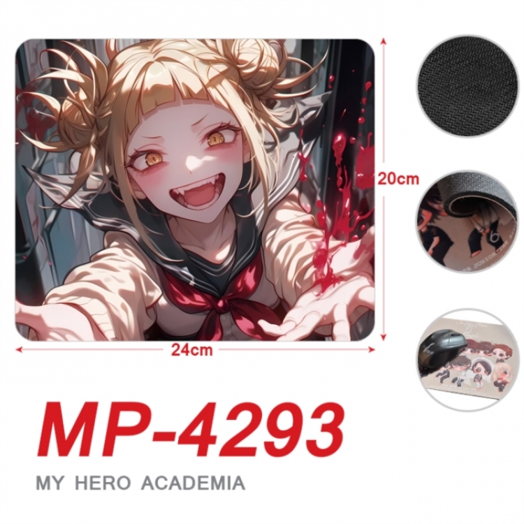 My Hero Academia Anime Full Color Printing Mouse Pad Unlocked 20X24cm price for 5 pcs