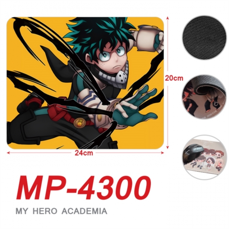 My Hero Academia Anime Full Color Printing Mouse Pad Unlocked 20X24cm price for 5 pcs