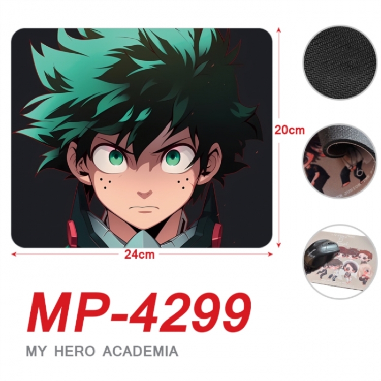 My Hero Academia Anime Full Color Printing Mouse Pad Unlocked 20X24cm price for 5 pcs