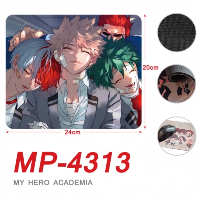 My Hero Academia Anime Full Color Printing Mouse Pad Unlocked 20X24cm price for 5 pcs