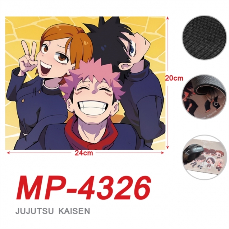 Jujutsu Kaisen Anime Full Color Printing Mouse Pad Unlocked 20X24cm price for 5 pcs