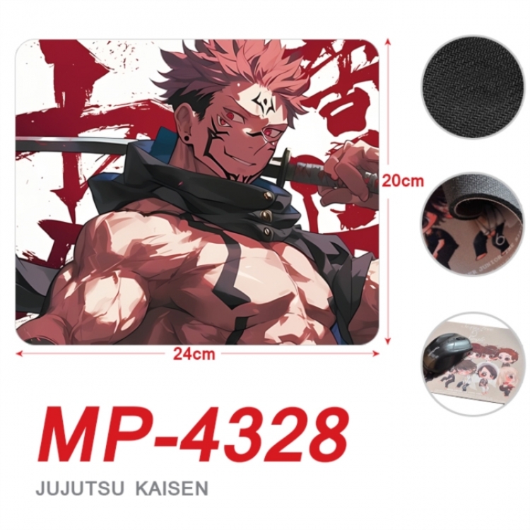 Jujutsu Kaisen Anime Full Color Printing Mouse Pad Unlocked 20X24cm price for 5 pcs
