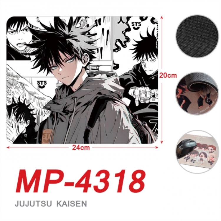 Jujutsu Kaisen Anime Full Color Printing Mouse Pad Unlocked 20X24cm price for 5 pcs