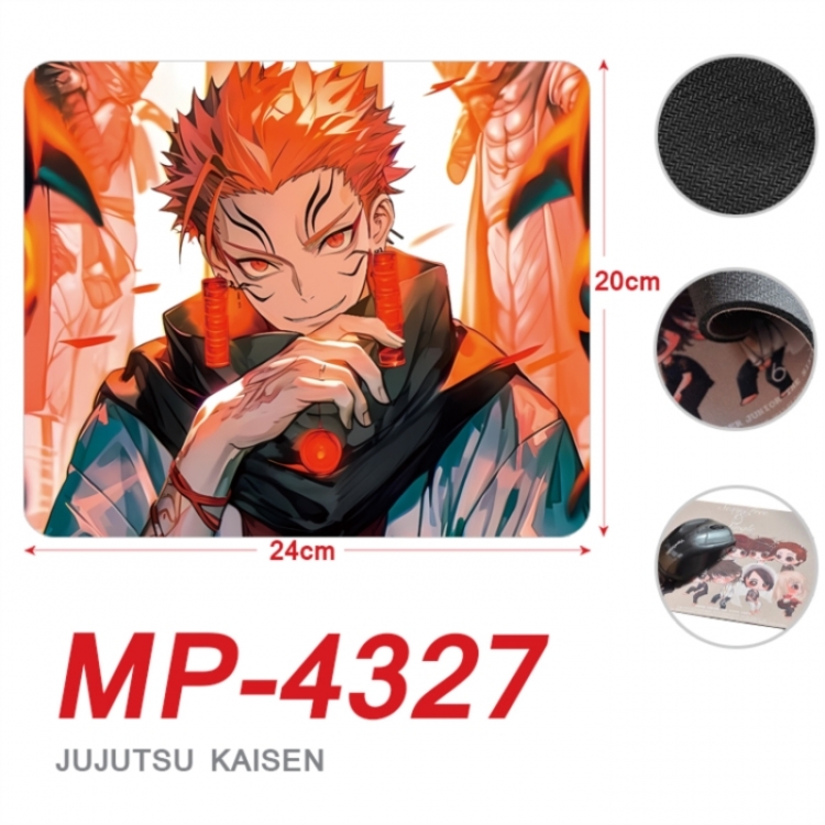 Jujutsu Kaisen Anime Full Color Printing Mouse Pad Unlocked 20X24cm price for 5 pcs