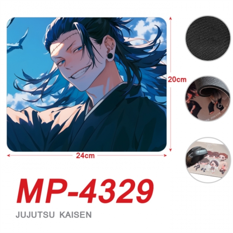 Jujutsu Kaisen Anime Full Color Printing Mouse Pad Unlocked 20X24cm price for 5 pcs