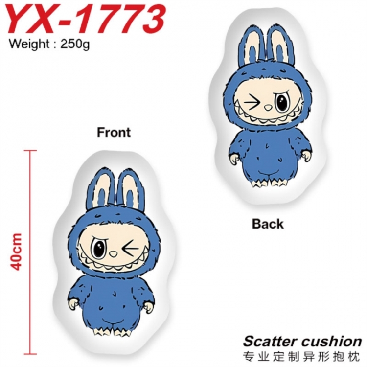 LABUBU Crystal plush shaped plush doll pillows and cushions 40CM