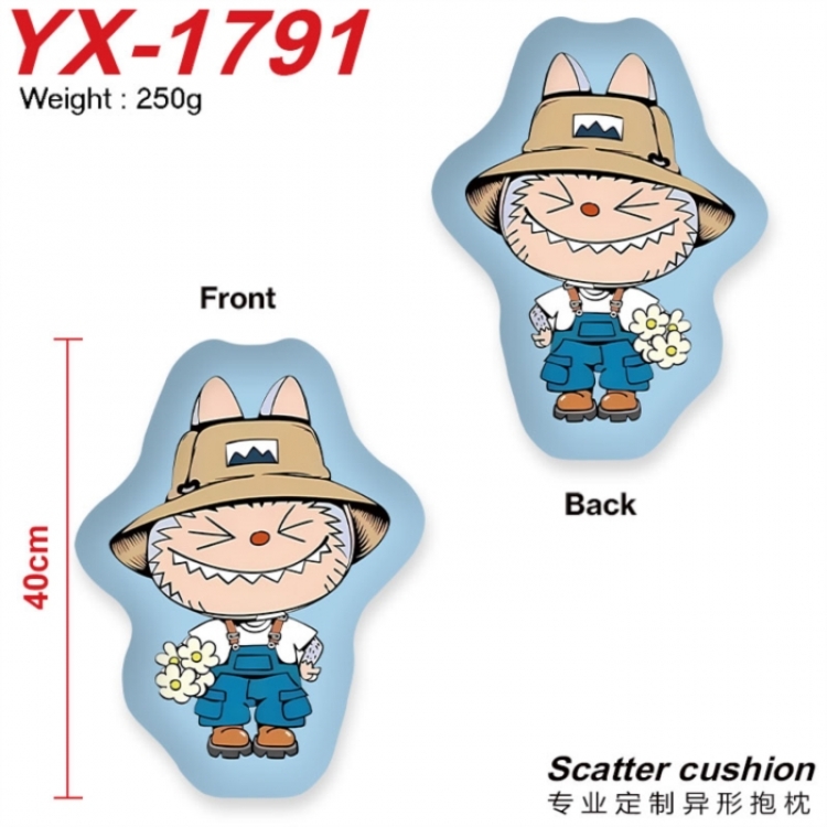 LABUBU Crystal plush shaped plush doll pillows and cushions 40CM