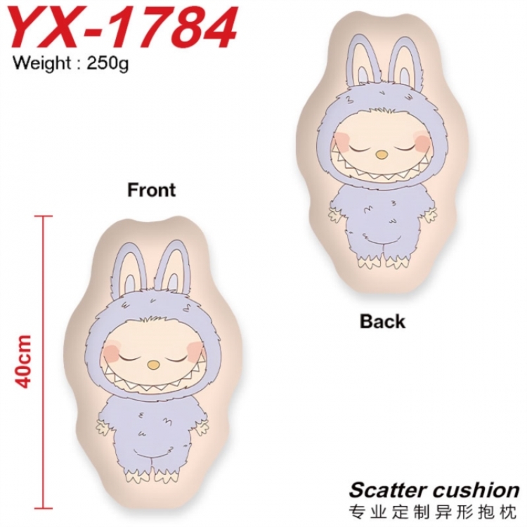 LABUBU Crystal plush shaped plush doll pillows and cushions 40CM