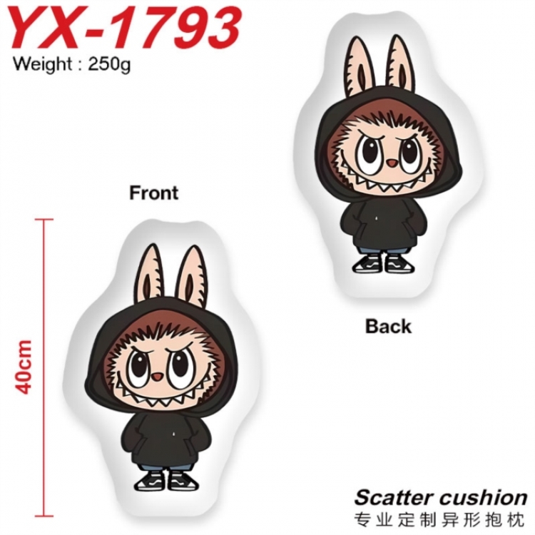 LABUBU Crystal plush shaped plush doll pillows and cushions 40CM