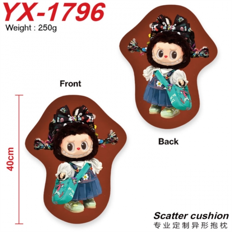 LABUBU Crystal plush shaped plush doll pillows and cushions 40CM