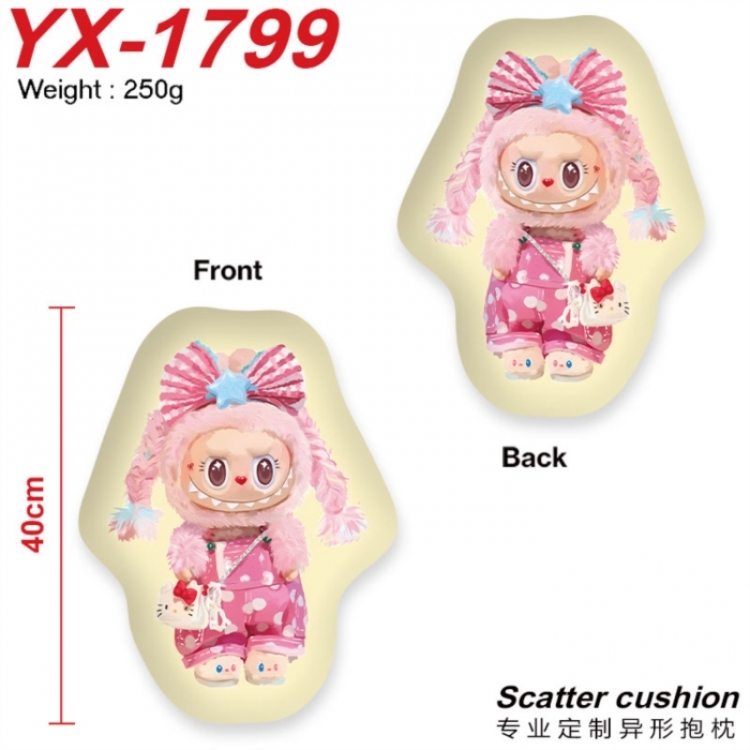 LABUBU Crystal plush shaped plush doll pillows and cushions 40CM