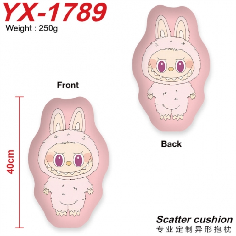 LABUBU Crystal plush shaped plush doll pillows and cushions 40CM