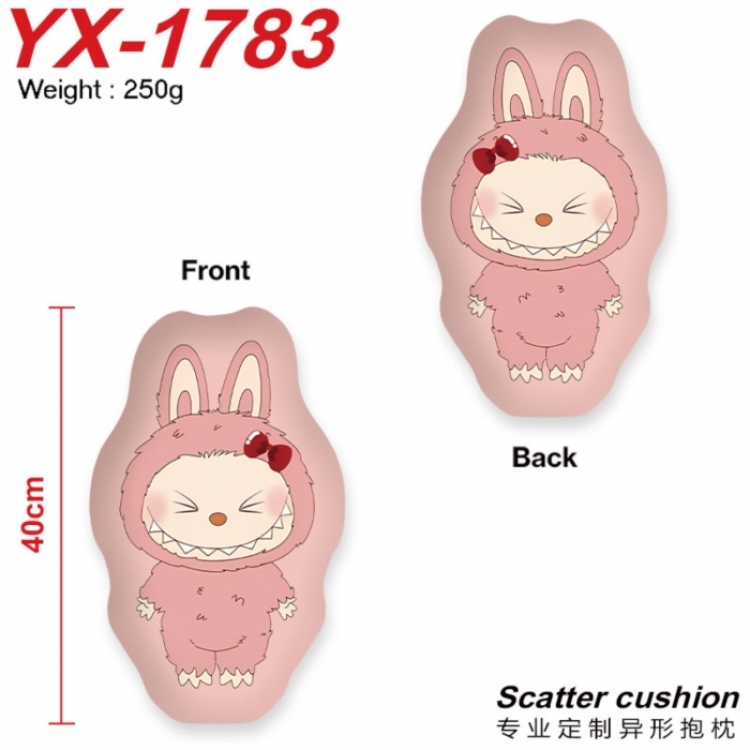 LABUBU Crystal plush shaped plush doll pillows and cushions 40CM