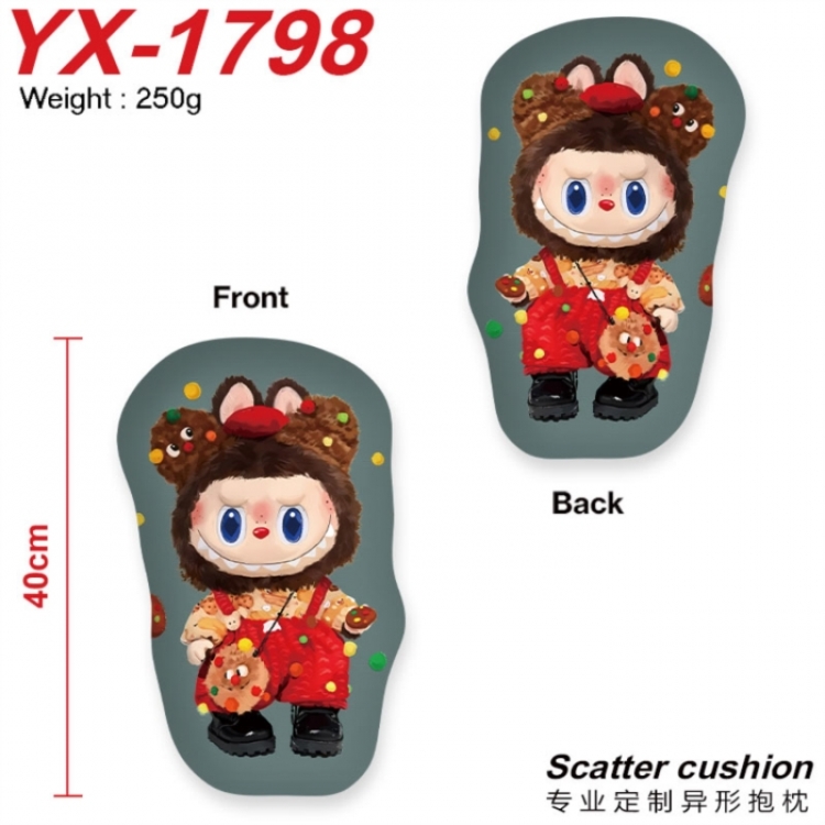 LABUBU Crystal plush shaped plush doll pillows and cushions 40CM