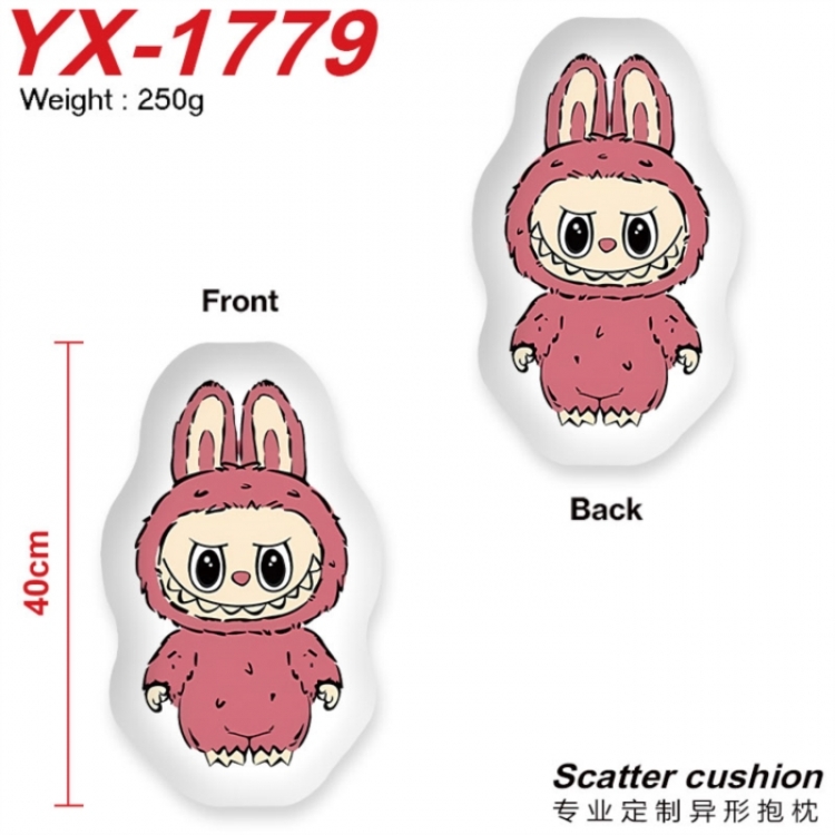 LABUBU Crystal plush shaped plush doll pillows and cushions 40CM