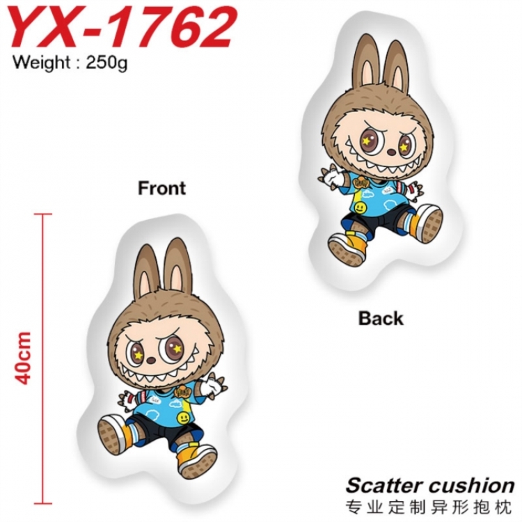 LABUBU Crystal plush shaped plush doll pillows and cushions 40CM