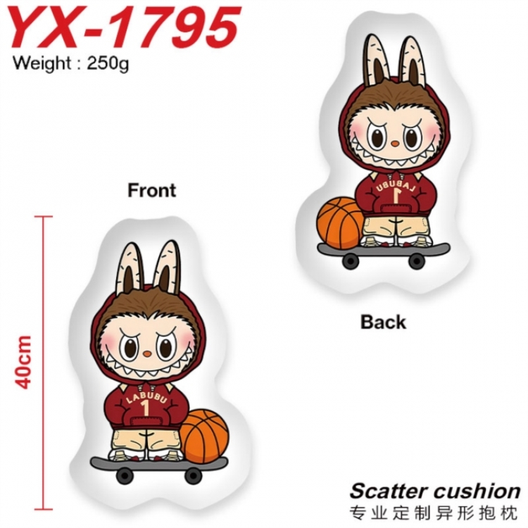 LABUBU Crystal plush shaped plush doll pillows and cushions 40CM