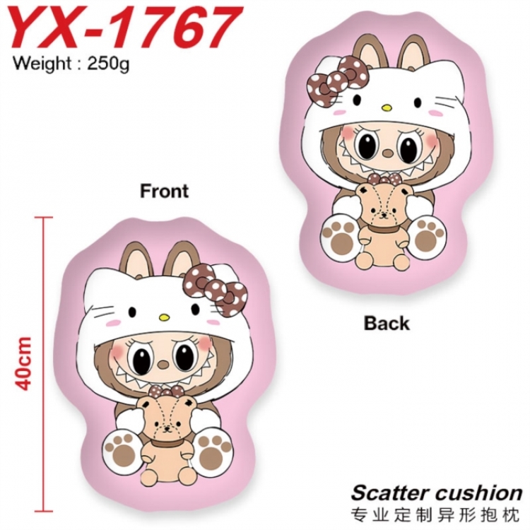 LABUBU Crystal plush shaped plush doll pillows and cushions 40CM