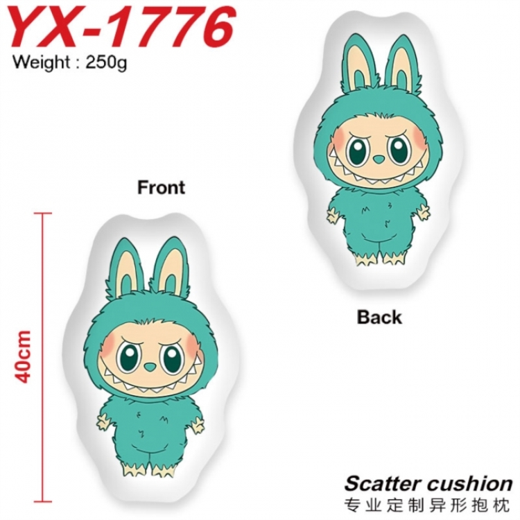 LABUBU Crystal plush shaped plush doll pillows and cushions 40CM