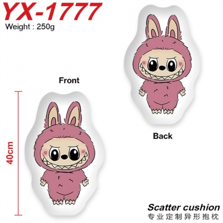 LABUBU Crystal plush shaped plush doll pillows and cushions 40CM