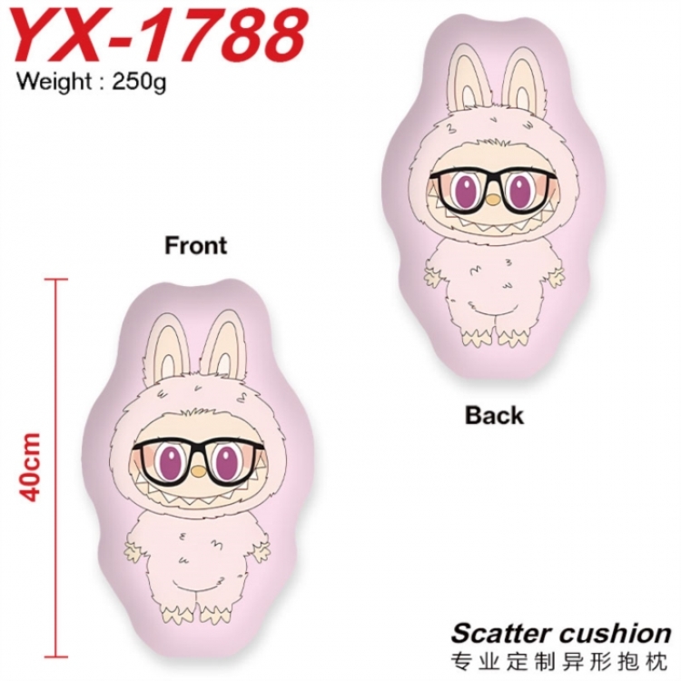 LABUBU Crystal plush shaped plush doll pillows and cushions 40CM