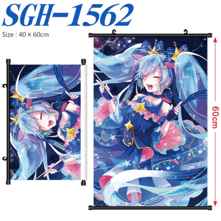 Hatsune Miku Anime digital printed pole style hanging picture Wall Scroll 40x60cm