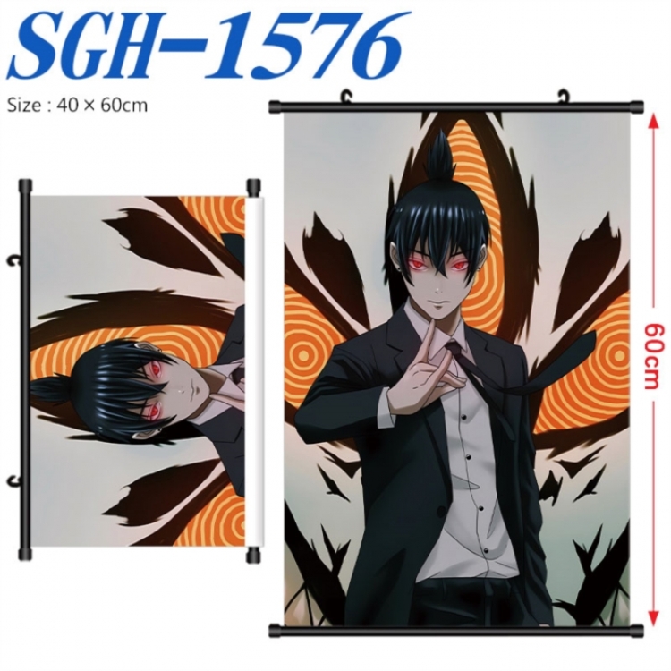 Chainsaw man Anime digital printed pole style hanging picture Wall Scroll 40x60cm