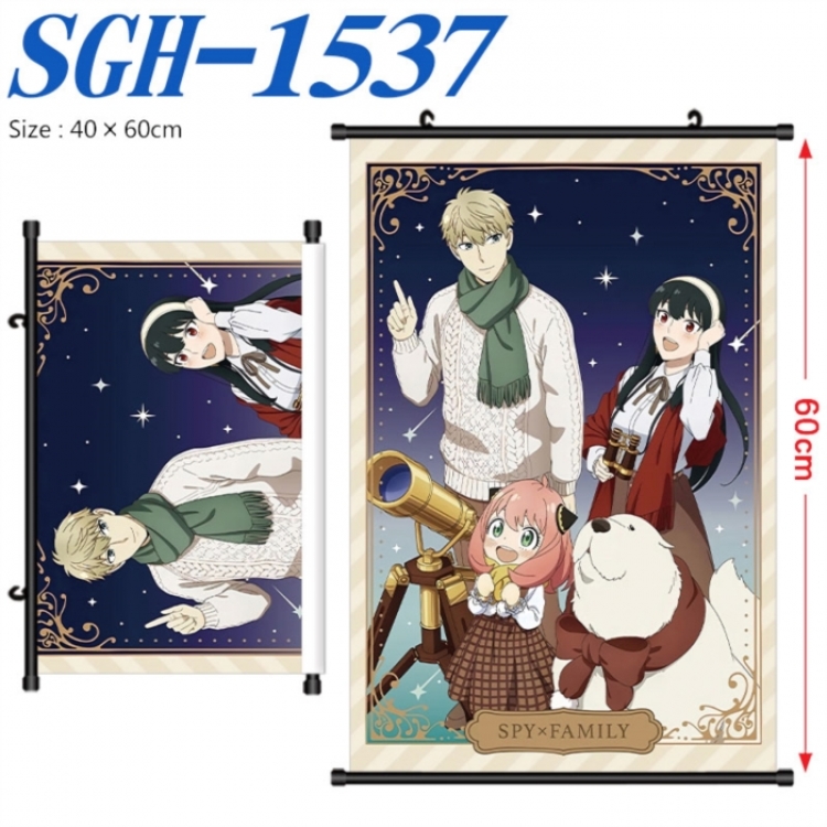 SPY×FAMILY Anime digital printed pole style hanging picture Wall Scroll 40x60cm SGH-1537