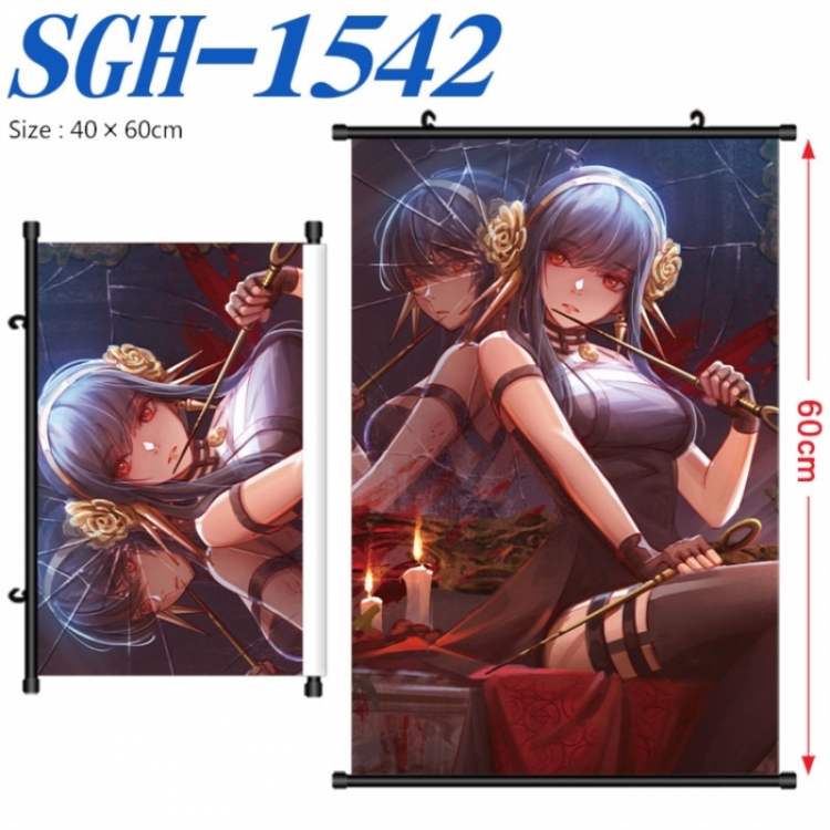 SPY×FAMILY Anime digital printed pole style hanging picture Wall Scroll 40x60cm SGH-1542