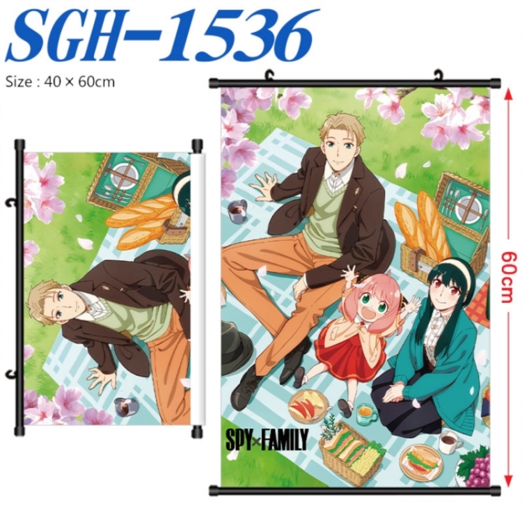 SPY×FAMILY Anime digital printed pole style hanging picture Wall Scroll 40x60cm SGH-1536