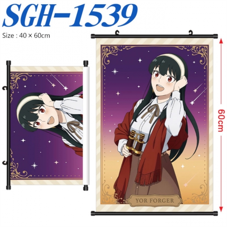 SPY×FAMILY Anime digital printed pole style hanging picture Wall Scroll 40x60cm SGH-1539