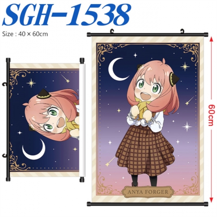 SPY×FAMILY Anime digital printed pole style hanging picture Wall Scroll 40x60cm SGH-1538
