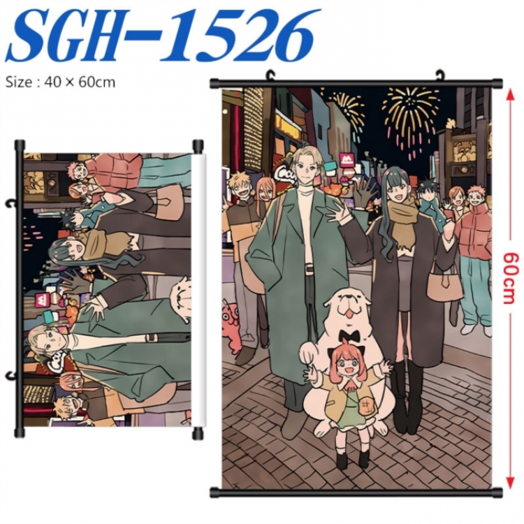 SPY×FAMILY Anime digital printed pole style hanging picture Wall Scroll 40x60cm SGH-1526