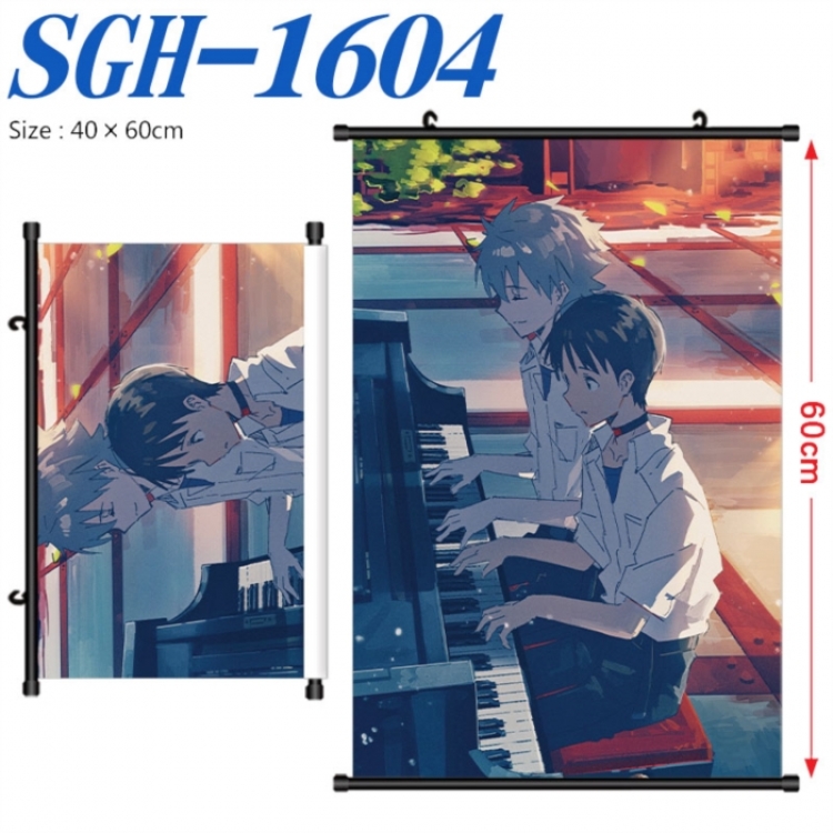 EVA  Anime digital printed pole style hanging picture Wall Scroll 40x60cm SGH-1604