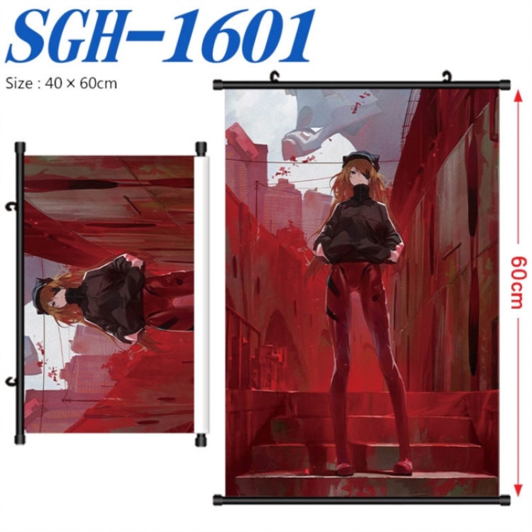 EVA  Anime digital printed pole style hanging picture Wall Scroll 40x60cm SGH-1601