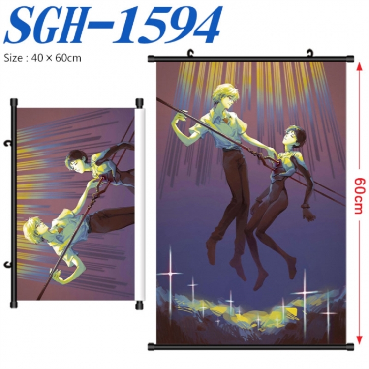 EVA  Anime digital printed pole style hanging picture Wall Scroll 40x60cm SGH-1594