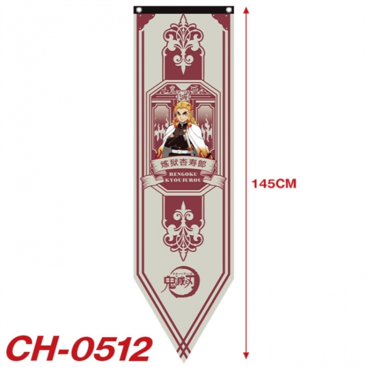 Demon Slayer Kimets Anime Peripheral Full Color Printing Banner 40X145CM CH-0512