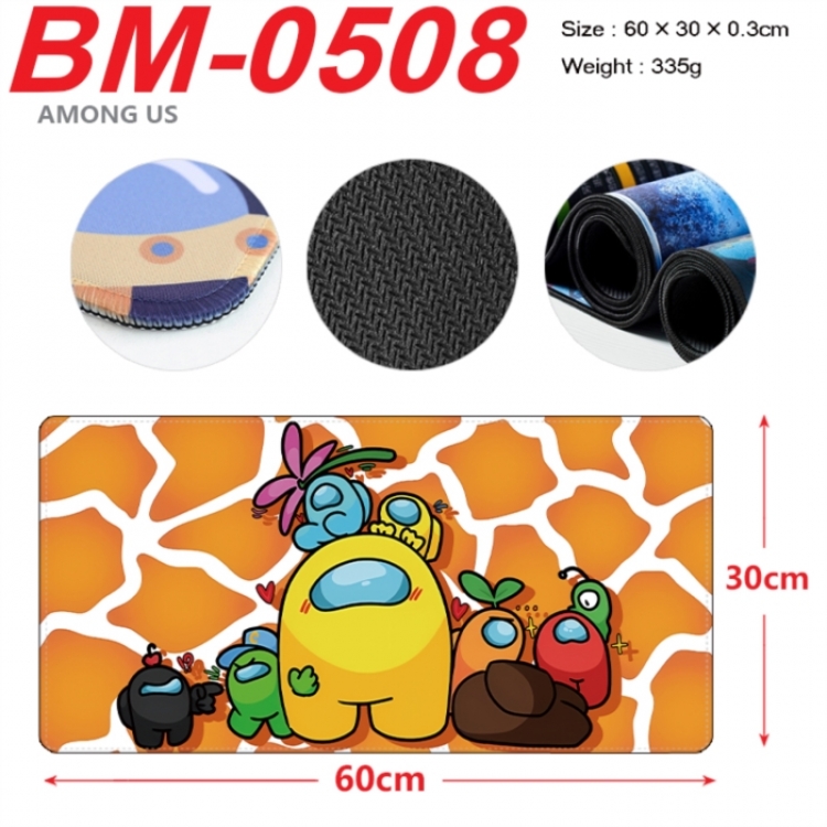 Among us Animation peripheral locking mouse pad 60X30cm