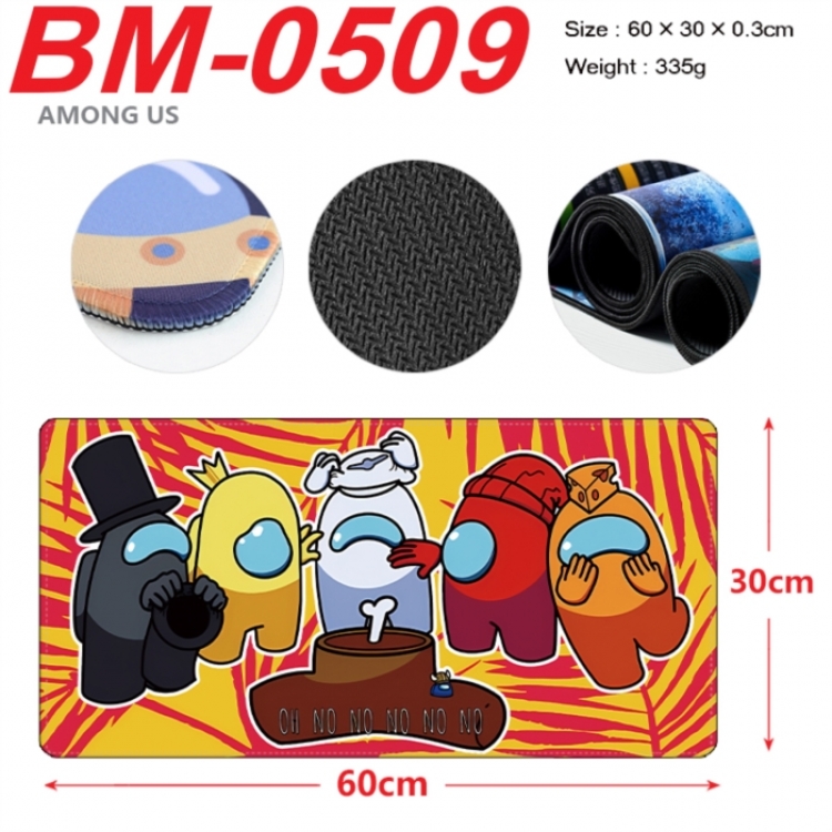 Among us Animation peripheral locking mouse pad 60X30cm