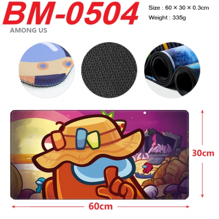 Among us Animation peripheral locking mouse pad 60X30cm