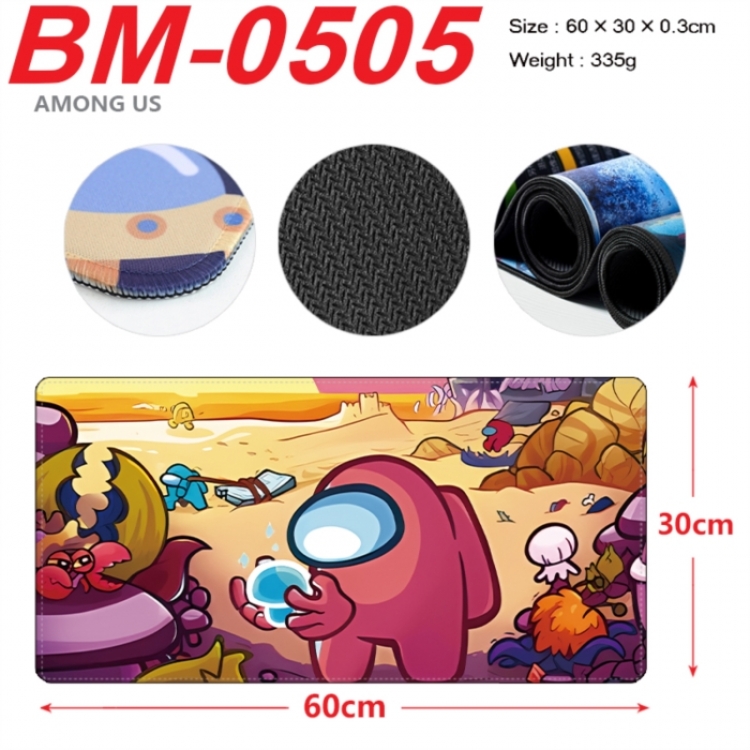 Among us Animation peripheral locking mouse pad 60X30cm
