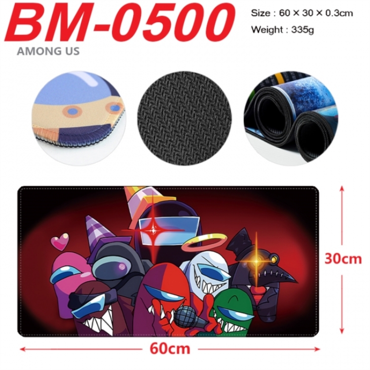 Among us Animation peripheral locking mouse pad 60X30cm