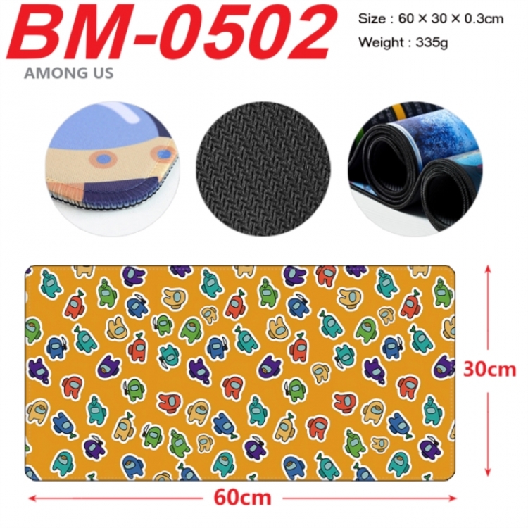Among us Animation peripheral locking mouse pad 60X30cm