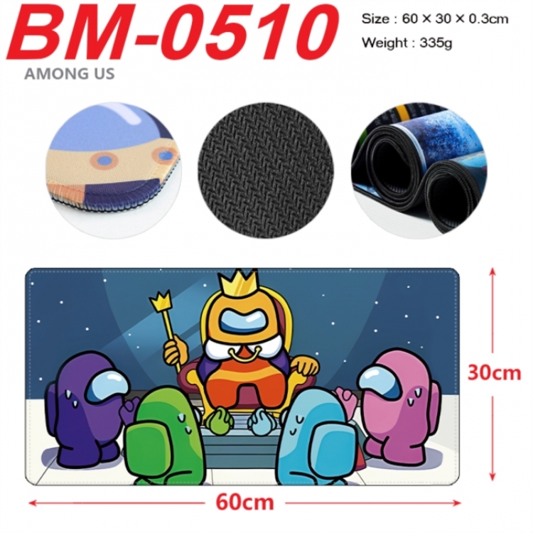 Among us Animation peripheral locking mouse pad 60X30cm